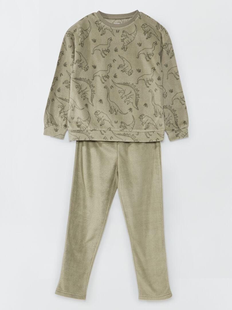 Pyjama polaire Vert - Kiabi