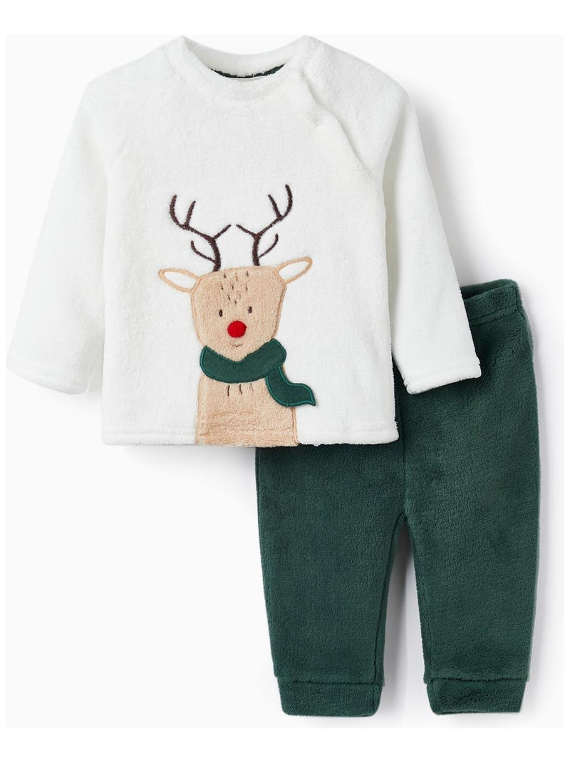 Pyjama pour bébé garçon 'Rudolph'   NOËL Blanc - Kiabi