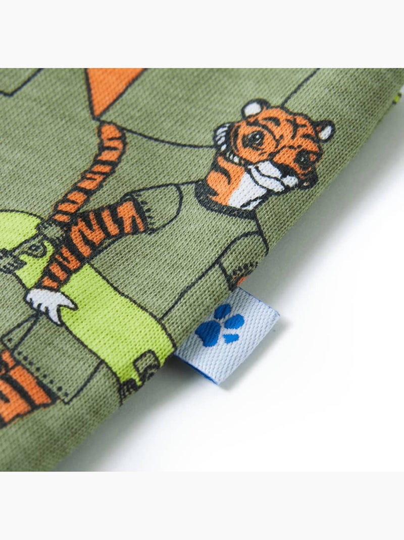 Pyjama Pour Enfants Coton - VidaXL Vert - Kiabi