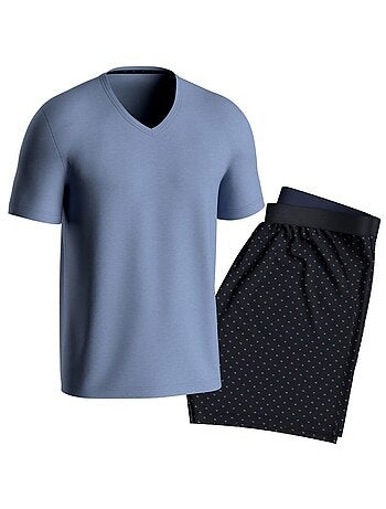 Pyjama Homme Décontracté – Ensemble Peignoir Léger En Polyester Respirant, Confortable Pour La Maison
