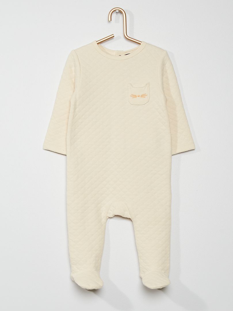 Pyjama quilted BLANC - Kiabi
