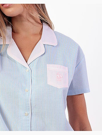 Pyjama rayé à manches courtes pour femme ADMAS HOME