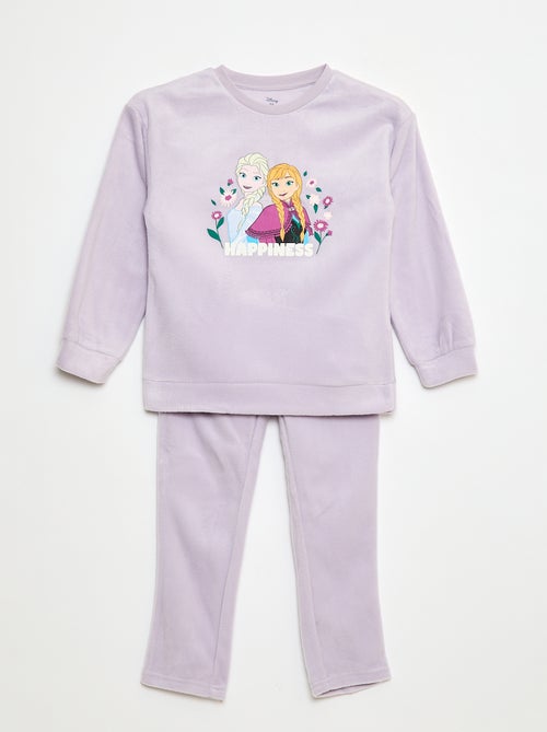 Pyjama 'Reine des neiges' 'Disney' en polaire - 2 pièces - Kiabi