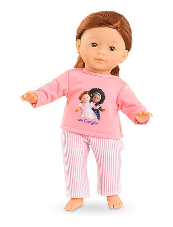Pyjama Rose 2 pièces pour poupée ma Corolle