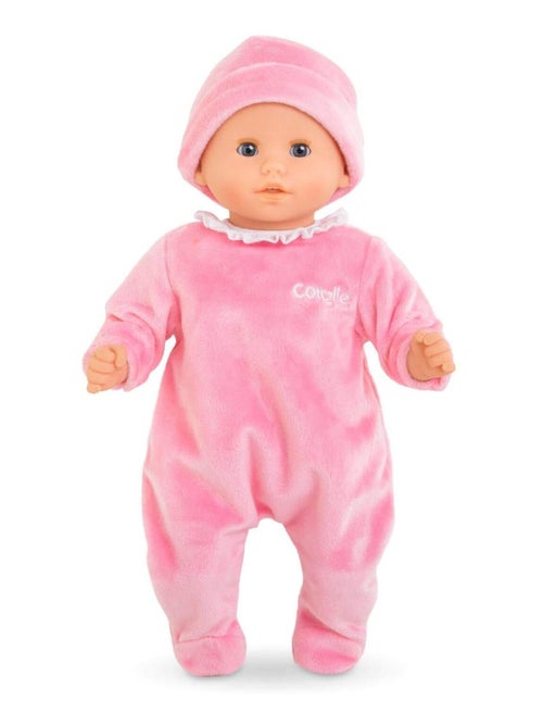 Pyjama rose et bonnet pour poupon 30 cm - Kiabi