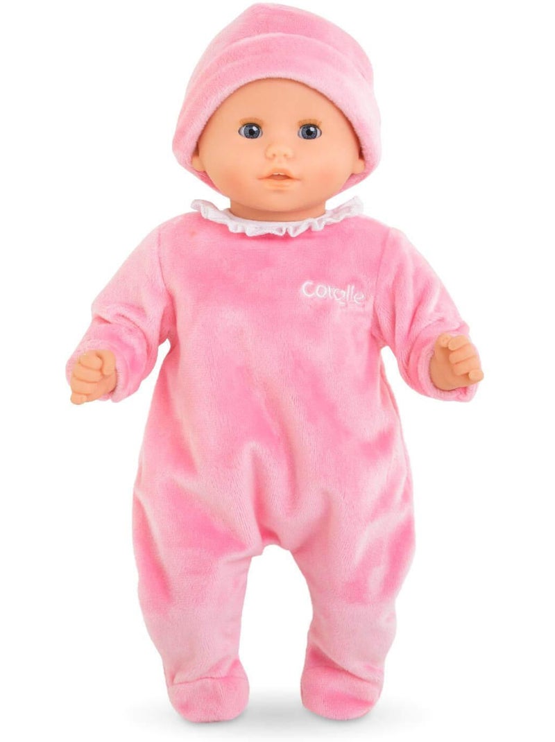 Pyjama rose et bonnet pour poupon 30 cm Rose - Kiabi