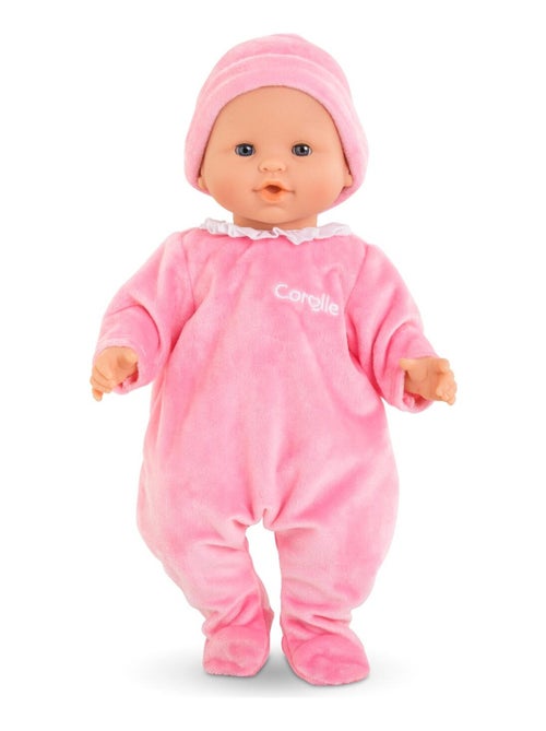 Pyjama rose et bonnet pour poupon 36 cm - Kiabi