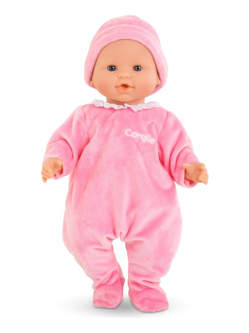 Pyjama rose et bonnet pour poupon 36 cm N/A - Kiabi