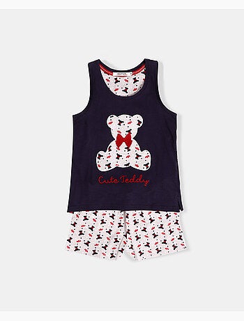 Pyjama sans manches ADMAS, adorable peluche pour fille