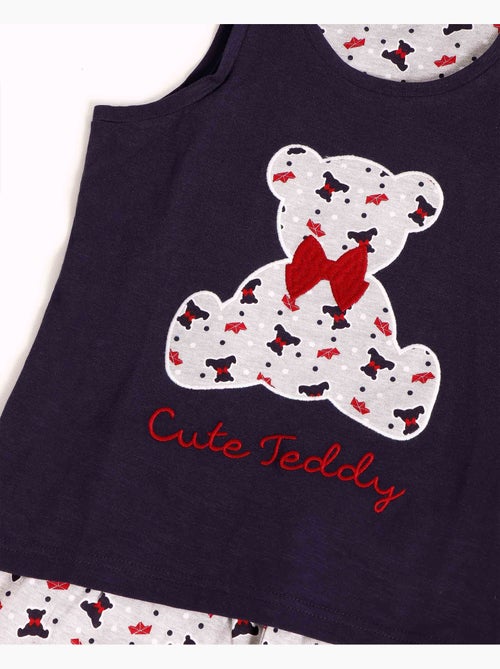 Pyjama sans manches ADMAS, adorable peluche pour fille - Kiabi