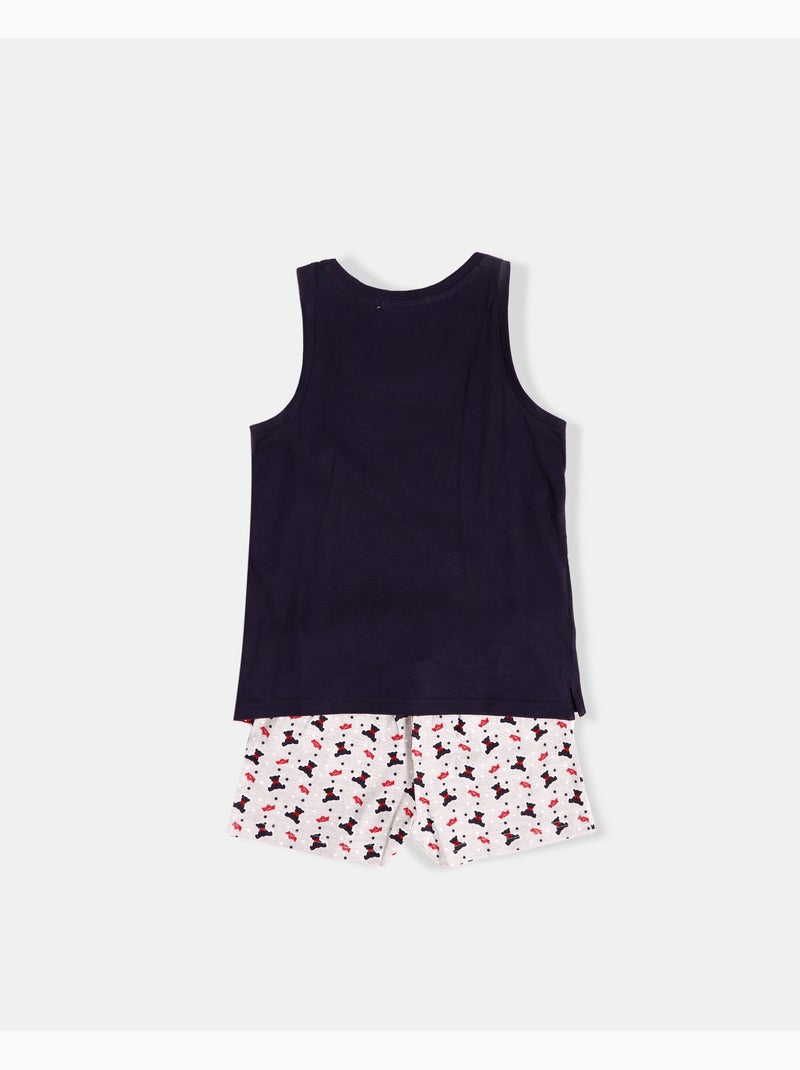 Pyjama sans manches ADMAS, adorable peluche pour fille Bleu marine - Kiabi