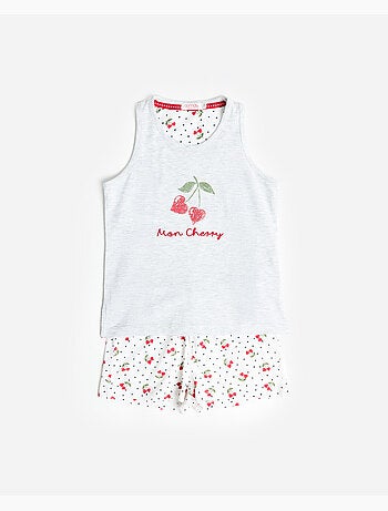 Pyjama sans manches ADMAS Cerises pour fille