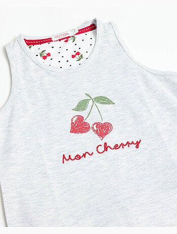 Pyjama sans manches ADMAS Cerises pour fille