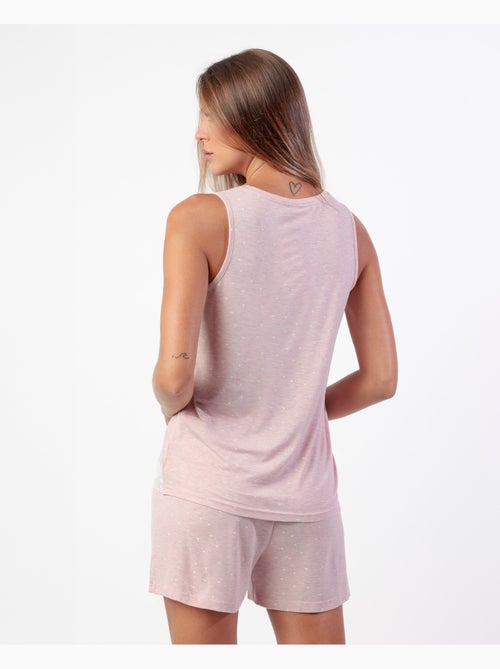 Pyjama sans manches ADMAS CLASSIC Hearts pour femme - Kiabi Pyjama sans manches ADMAS CLASSIC Hearts pour femme - Kiabi