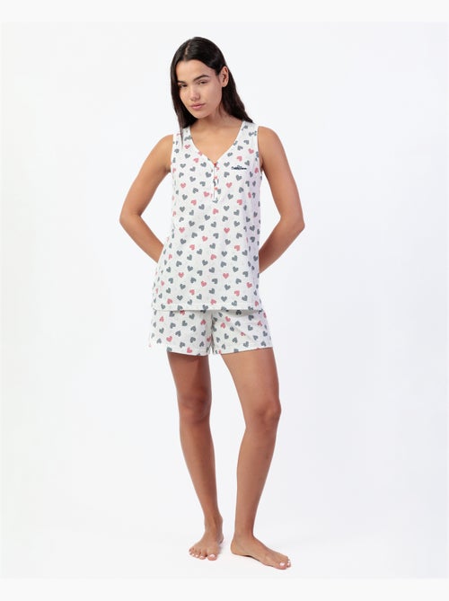 Pyjama sans manches ADMAS Ocean Lover pour femme - Kiabi Pyjama sans manches ADMAS Ocean Lover pour femme - Kiabi