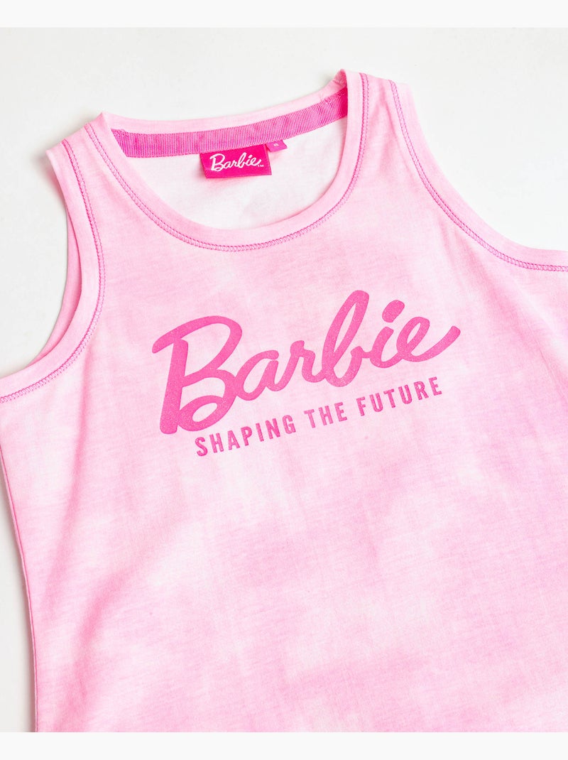 Pyjama sans manches BARBIE Tie & Dye pour fille Rose - Kiabi