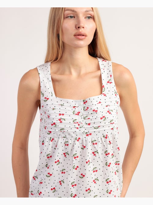 Pyjama sans manches cerise pour femme ADMAS - Kiabi Pyjama sans manches cerise pour femme ADMAS - Kiabi