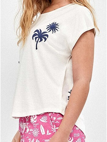 Pyjama sans manches imprimé snoopy