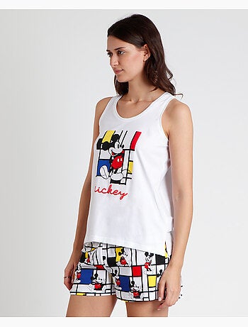 Pyjama sans manches Mickey Mondrian pour femme DISNEY