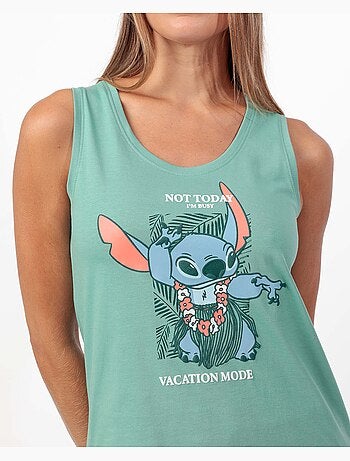 Pyjama sans manches mode vacances pour femme Disney