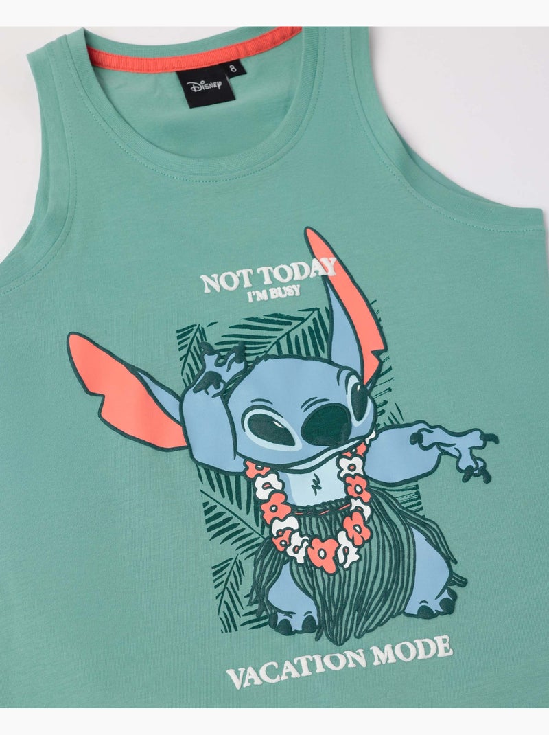 Pyjama sans manches mode vacances pour filles Disney Vert - Kiabi