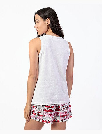 Pyjama sans manches PEANUTS Love Valentines pour femme