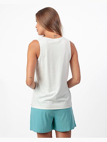 Pyjama sans manches pour femme ADMAS GARDEN, couleur menthe