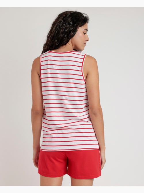 Pyjama sans manches pour femme ADMAS Sailor Club - Kiabi Pyjama sans manches pour femme ADMAS Sailor Club - Kiabi