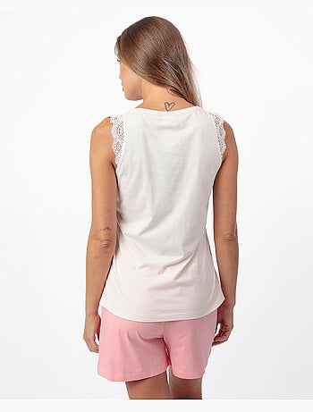 Pyjama sans manches Square Garden pour femme ADMAS GARDEN