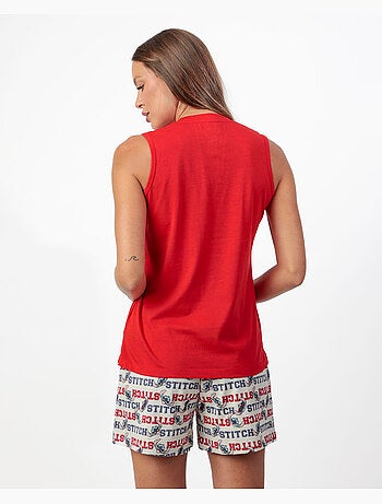 Pyjama sans manches Stitch University pour femme de Disney