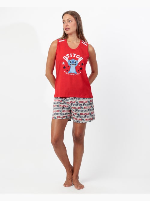 Pyjama sans manches Stitch University pour femme de Disney - Kiabi Pyjama sans manches Stitch University pour femme de Disney - Kiabi