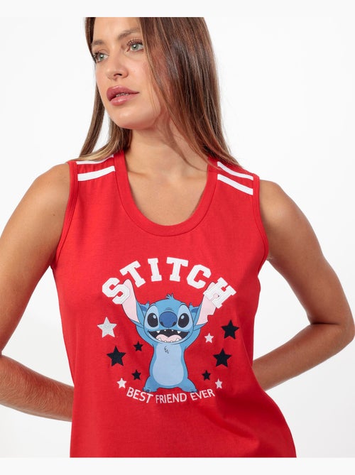 Pyjama sans manches Stitch University pour femme de Disney - Kiabi Pyjama sans manches Stitch University pour femme de Disney - Kiabi