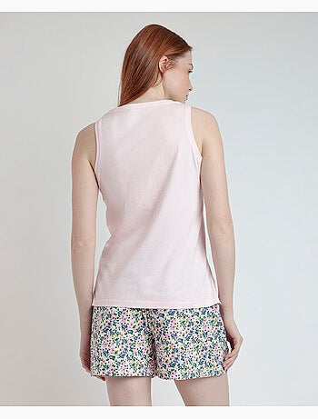 Pyjama sans manches Sweet Garden pour femme ADMAS
