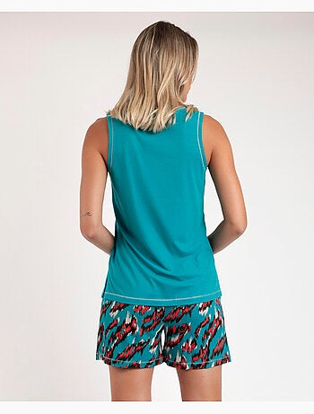 Pyjama sans manches Wild Safari pour femme ADMAS