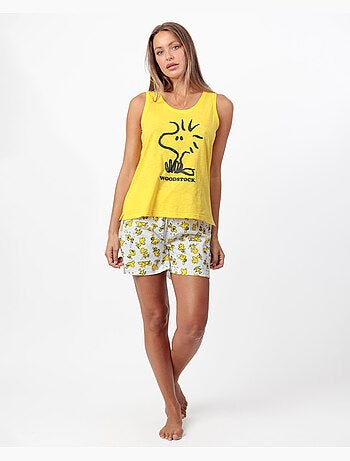 Pyjama sans manches Woodstock pour femme PEANUTS
