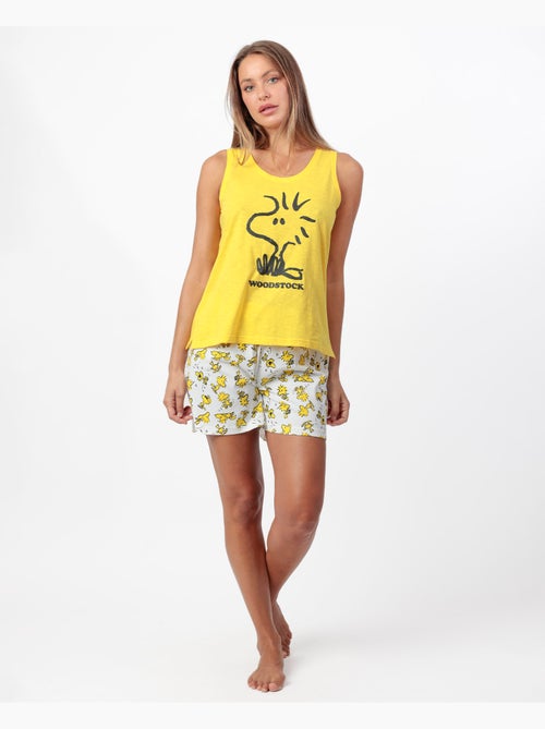 Pyjama sans manches Woodstock pour femme PEANUTS - Kiabi Pyjama sans manches Woodstock pour femme PEANUTS - Kiabi