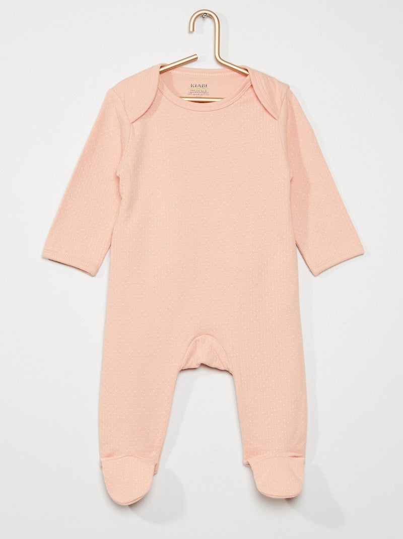 Pyjama sans pressions rose - Kiabi