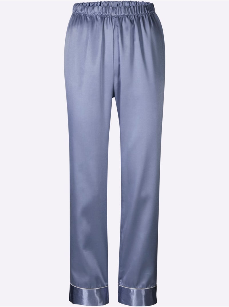 Pyjama Satin - Taille Standard - Witt Bleu - Kiabi
