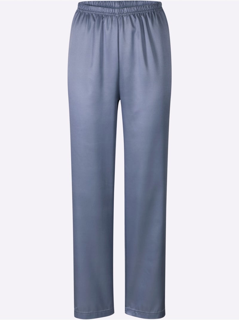 Pyjama Satin - Taille Standard - Witt Gris tourterelle - Kiabi