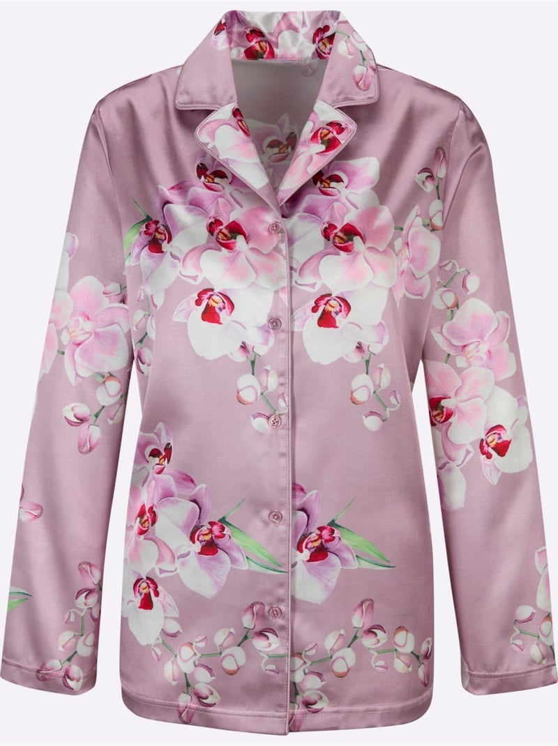 Pyjama Satin - Taille Standard - Witt Mauve - Kiabi