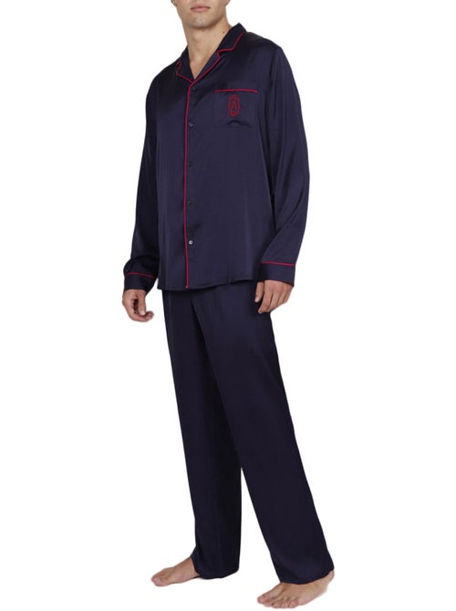 Pyjama satin pantalon chemise Classic - Kiabi