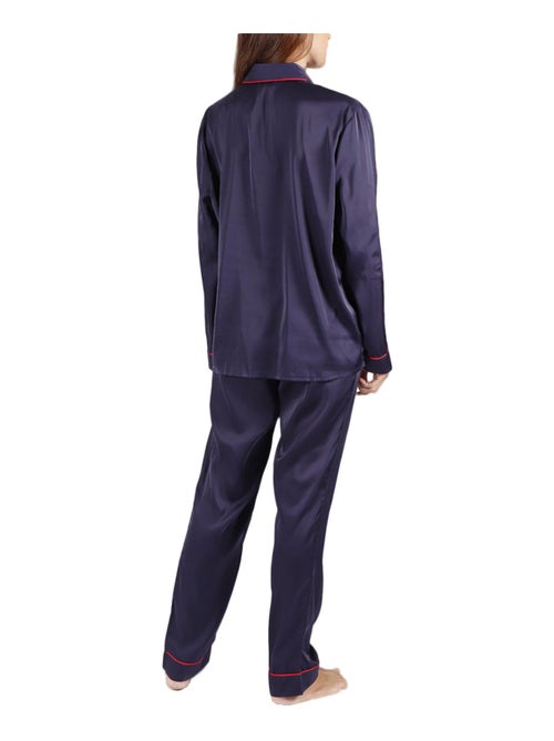 Pyjama satin tenue d'intérieur chemise et pantalon Classic - Kiabi