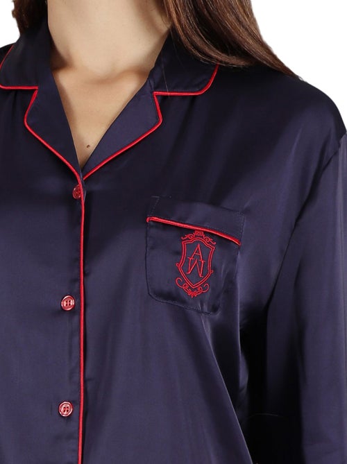 Pyjama satin tenue d'intérieur chemise et pantalon Classic - Kiabi