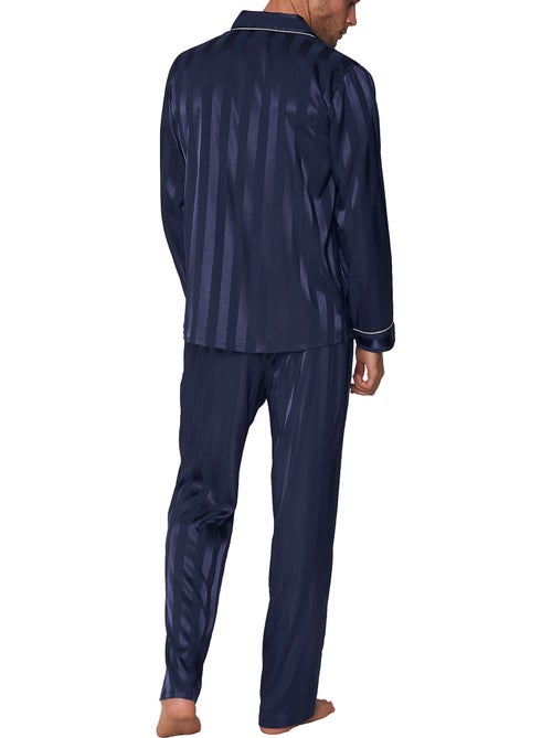 Pyjama satin tenue d'intérieur chemise et pantalon Stripes - Kiabi Pyjama satin tenue d'intérieur chemise et pantalon Stripes - Kiabi