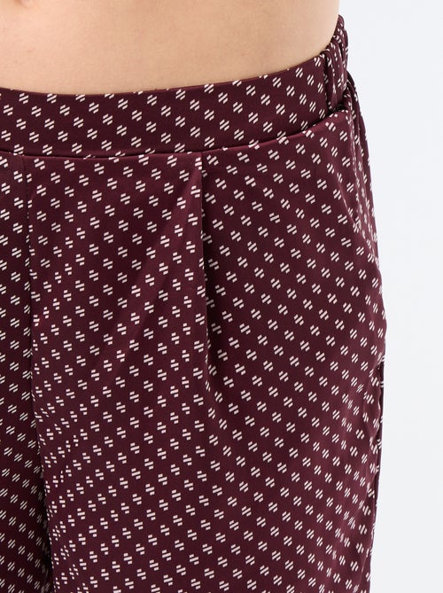 Pyjama satiné imprimé - Kiabi Pyjama satiné imprimé - Kiabi