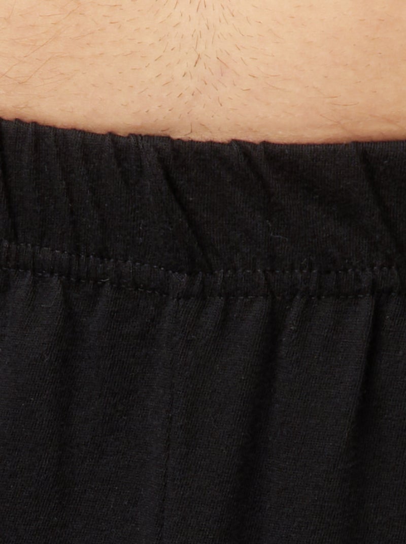 Pyjama short 2 pièces à message Bleu marine - Kiabi