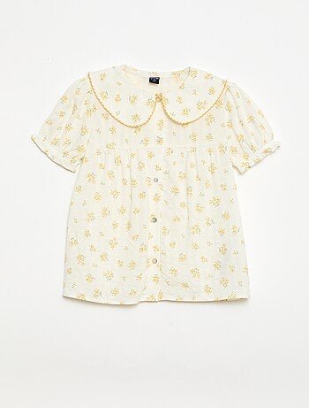 Pyjama short 2 pièces avec volants