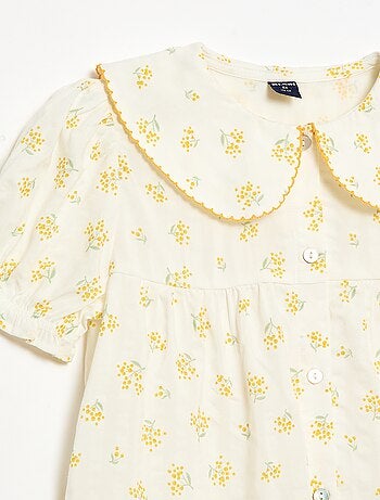 Pyjama short 2 pièces avec volants