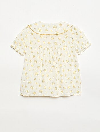Pyjama short 2 pièces avec volants