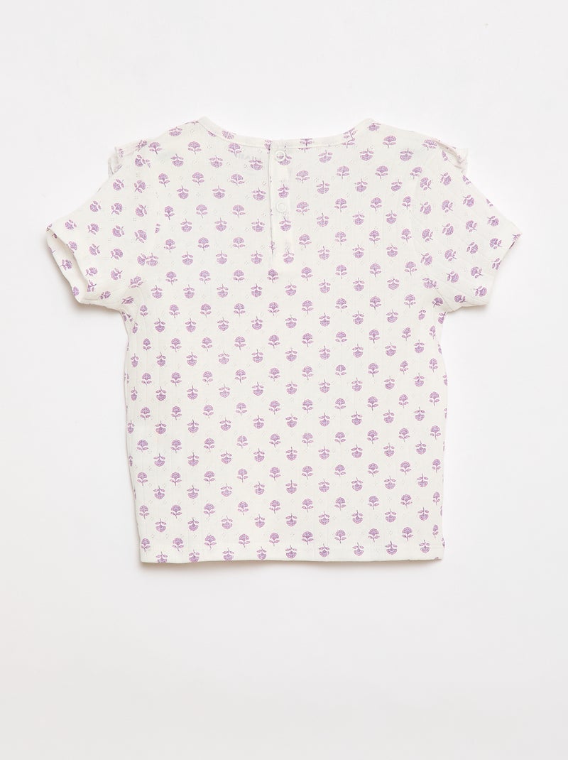 Pyjama short 2 pièces Blanc - Kiabi